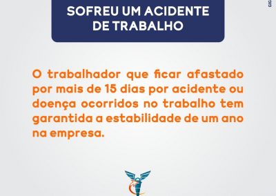 Sofreu acidente no trabalho?