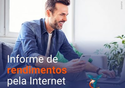 Informe de rendimentos pela internet⠀