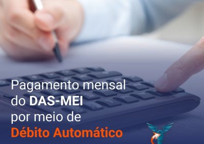 Pagamento mensal do DAS-MEI por meio de débito automático