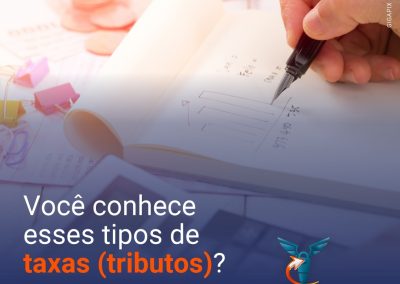 Você conhece esses tipos de taxas (tributos)?