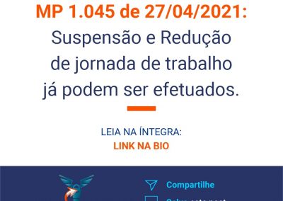 Suspenção e Redução da jornada de trabalho já podem ser efetuados.